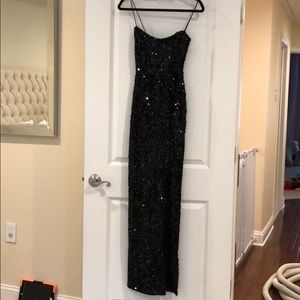 Brand new never worn Nookie confetti gown